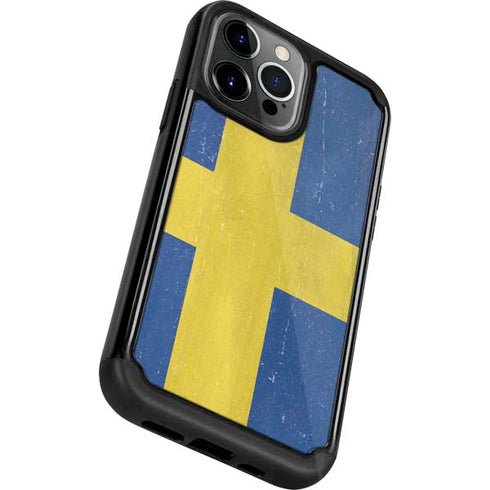 Sweden Flag Distressed iPhone 13 Pro Cargo Case